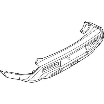 Nissan 85018-6TA0A Finisher-Rear Bumper, Lower