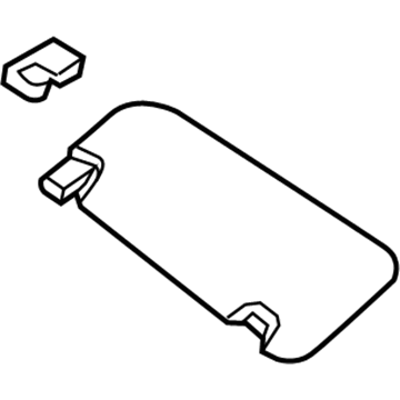 Hyundai 85201-E6530-PPB Sun Visor Assembly, Left