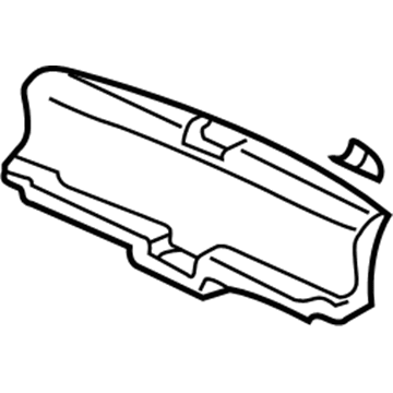 Honda 84640-S5P-A00ZB Lining Assy., RR. Panel *NH167L* (GRAPHITE BLACK)