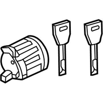 Lexus 69056-08020 Cylinder & Key Set