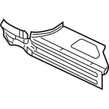 Mopar 4780902AE Cover-Rear Floor Outer Extension