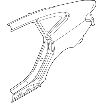 BMW 41-00-7-437-589 Left Rear Side Panel