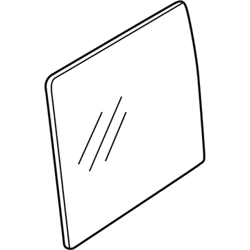 BMW 51-34-8-249-927 Side Window, Black, Door, Rear Left