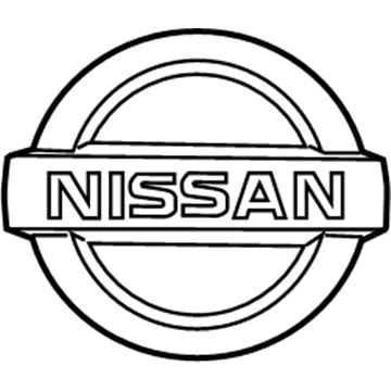 Nissan 84890-1GR0A Emblem-Trunk Lid