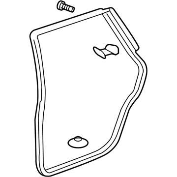 Honda 72810-SAA-013 Seal, R. RR. Door (Outer)