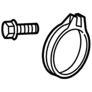 Honda 17315-RAA-A00 Clamp, Air Flow (74)