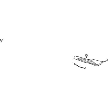 GM 20780909 Cowl Grille