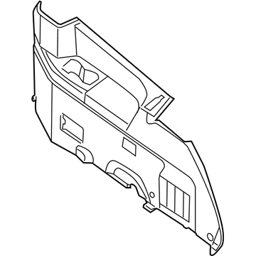 Nissan 84950-ZF90A Finisher-Luggage Side, Lower RH