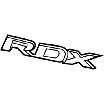 Acura 75722-TX4-A01 Emblem Set, Rear (Rdx)