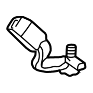 Honda 04866-S0X-A01ZA Buckle Set, L. Center Seat Belt *G49L* (LIGHT FERN GREEN)