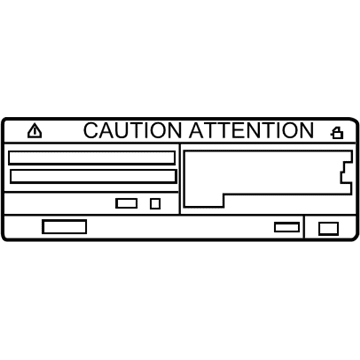 Toyota 88723-04060 AC Label
