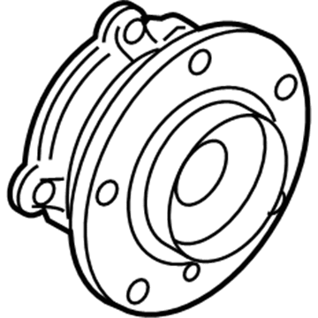 BMW 31-20-6-876-844 Wheel Hub With Bearing, Front