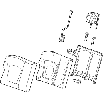GM 42768001 Seat Back Assembly