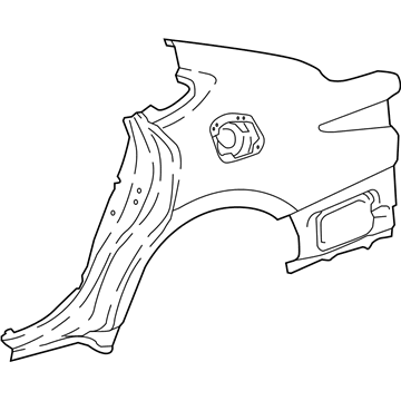 Lexus 61601-50070 Panel Sub-Assembly, Quarter