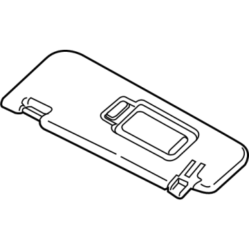 BMW 51-16-9-873-999 LEFT ILLUMINATED SUN VISOR