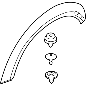 BMW 51-77-7-376-879 Cover, Wheel Arch, Rear Left