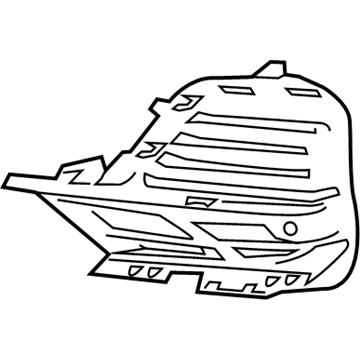 BMW 51-11-7-423-101 Grill, Side, Open, Left