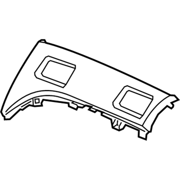 Honda 77104-TR6-C01ZB Pad Assy., Instrument *NH167L* (GRAPHITE BLACK)