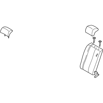 Kia 893002GJM0AG8 Back Assembly-Rear Seat, LH