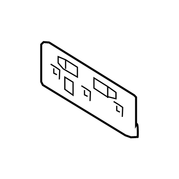 Nissan 96210-5SA0A Bracket-Licence Plate