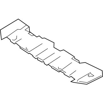 Nissan 62663-5SA0A Bracket-Apron, Lower