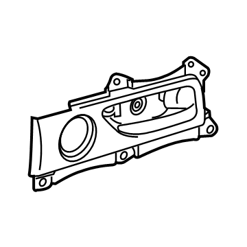 Lexus 69280-53020-C0 Rear Door Inside Handle Sub-Assembly, Left
