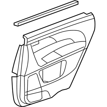 Acura 83731-STX-A03ZD Bse, Right Rear Door (Gray)