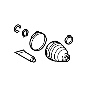 Lexus 04439-48050 BOOT KIT, RR DRIVE S