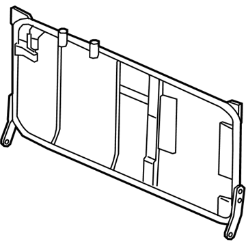 Nissan 88652-EZ50A Frame Assy-Back, Rear Seat RH