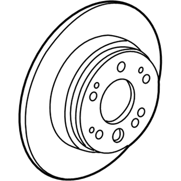 Honda 42510-SCV-A00 Disk, Rear Brake Drum In