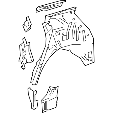 GM 84734974 Inner Quarter Panel