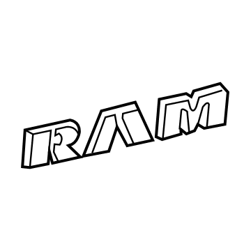 Mopar 55277434AB NAMEPLATE-Front Door