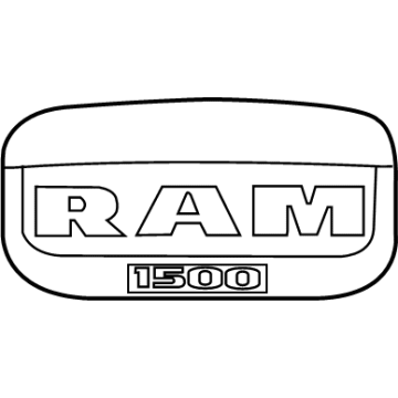 Mopar 68082666AA NAMEPLATE-Front Door
