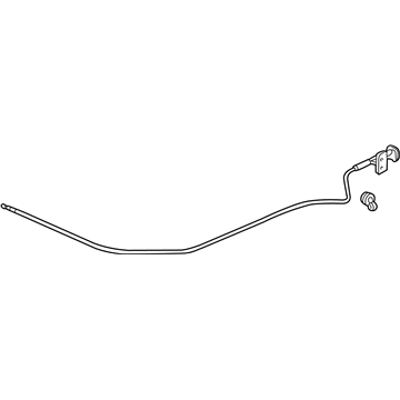 Honda 74130-S5D-A01ZA Wire Assembly, Hood (Black)