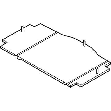 Hyundai 85710-A5000-RY Cover Assembly-Luggage Tray, Center