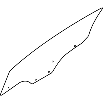 Kia 824111M220 Glass-Front Door Window L