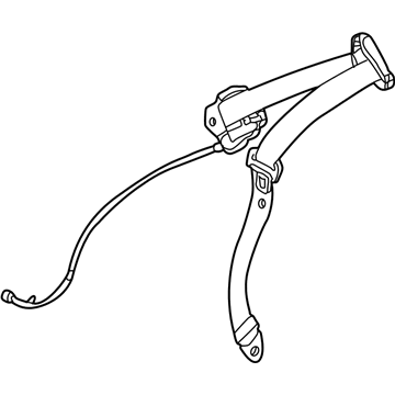 BMW 52-10-8-201-028 Front Upper Seat Belt Passenger Side With Child Protection