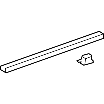 Lexus 68171-33070 Weatherstrip, Front Door Glass, Inner RH