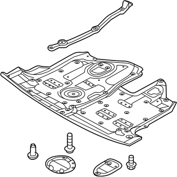 Hyundai 29110-4Z000 Panel Assembly-Under Cover