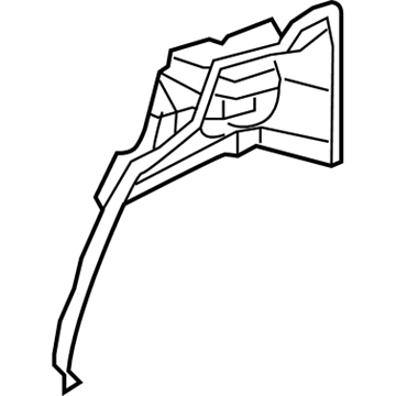 Hyundai 71640-2E010 Panel Assembly-Quarter Inner Lower, RH