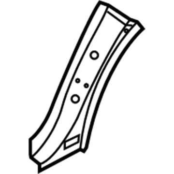 BMW 41-00-8-737-901 Reinforcement Column C, Bottom, Left