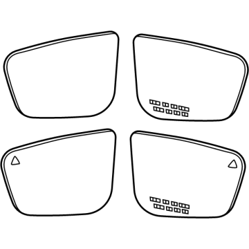 BMW 51-16-7-955-147 MIRROR GLAS HEATED PLANE LEF