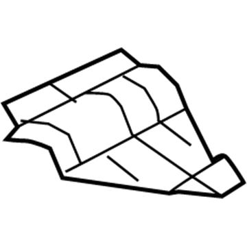 Nissan 74753-1AA1A INSULATOR-Heat, Front Floor