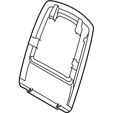 BMW 52-10-7-288-400 Imitation Leather Rear Panel With Pocket