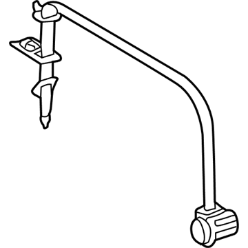 Lexus 73510-60050-A0 Belt Assy, Rear NO.2 Seat, 3 Point Type