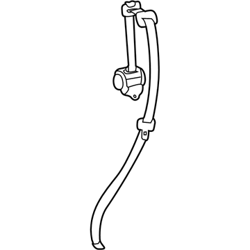 Lexus 73560-60150-A1 Belt Assy, Rear NO.2 Seat, Outer RH
