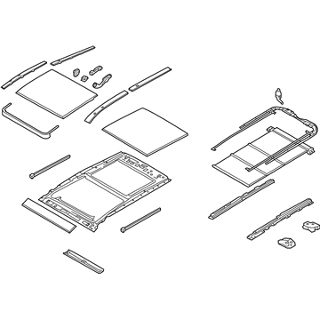 Hyundai 81600-B8010-OM Panorama Roof Assembly