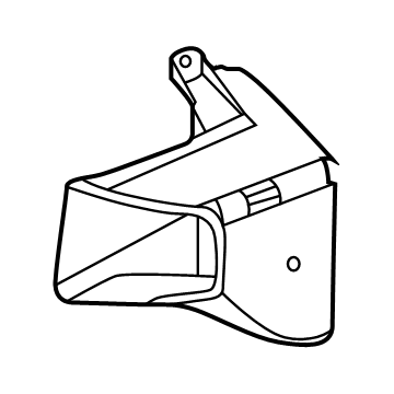 BMW 51-74-7-395-507 Air Duct Displaced Radiator Left