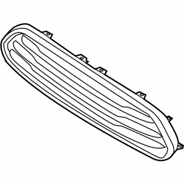 BMW 51-13-7-405-396 Ornamental Grille, Engine Compartment. Lid