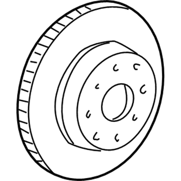 Honda 45251-SZ3-000 Disk, Front Brake (15")